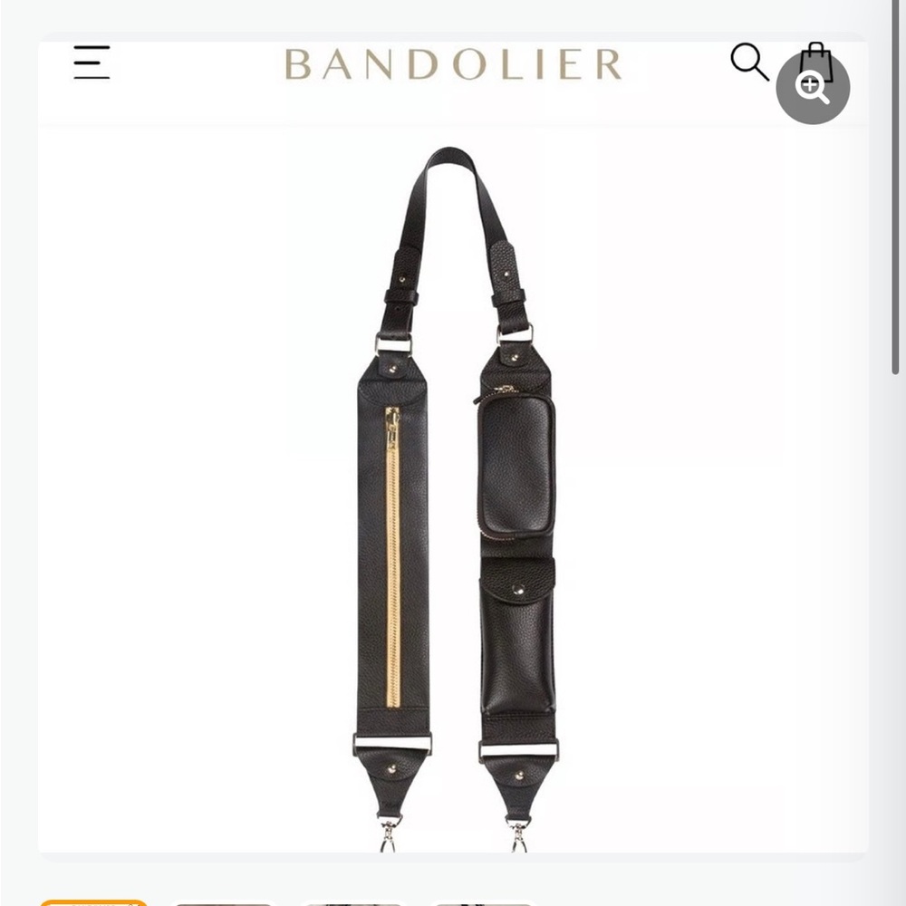 SUPER RARE Bandolier black and gold Billie utility strap